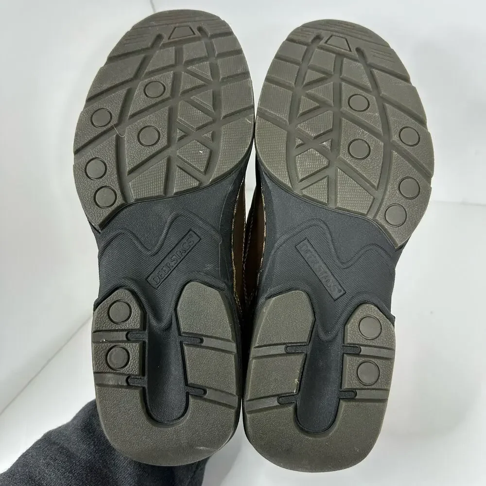 Deer Stags Mens size 8.5 Memory Foam Wesley Leather Loafer Brown